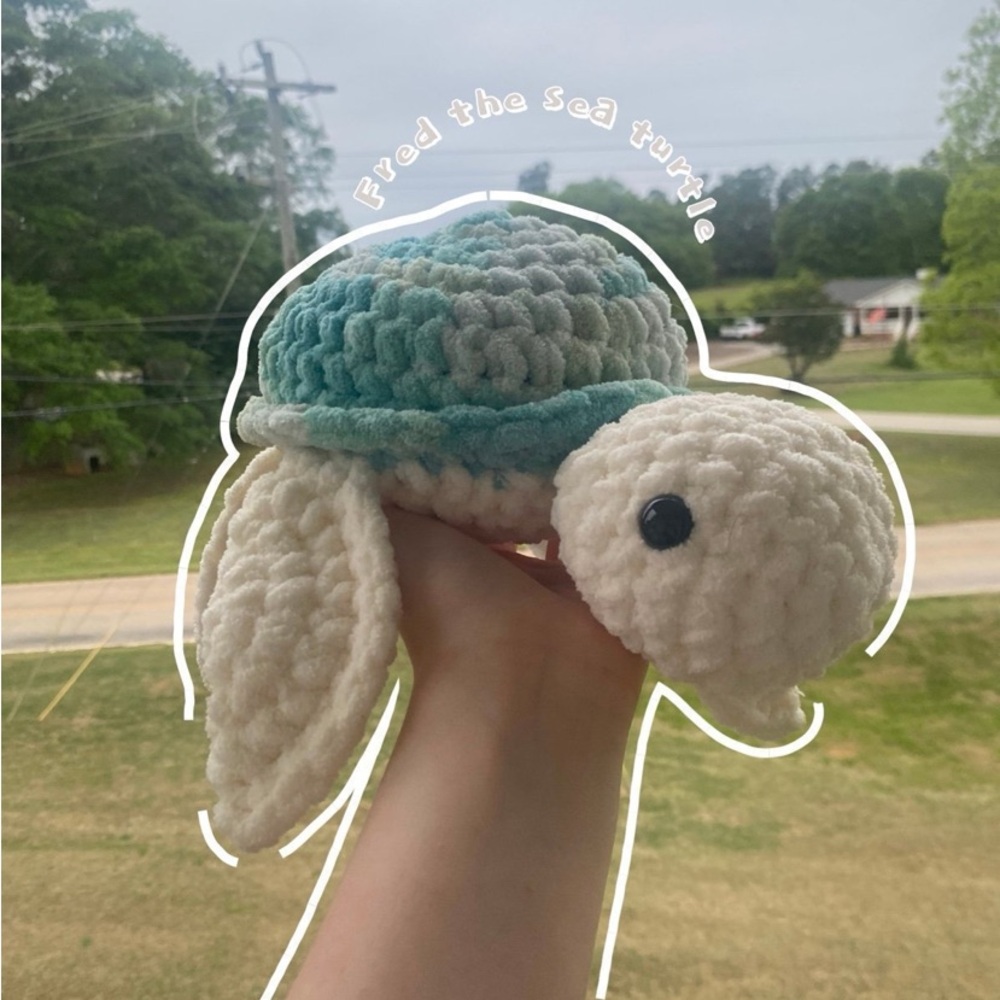 Crochet sea turtle